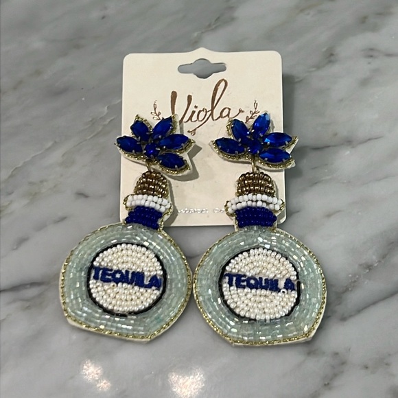 Jewelry - Tequila Beaded Earrings